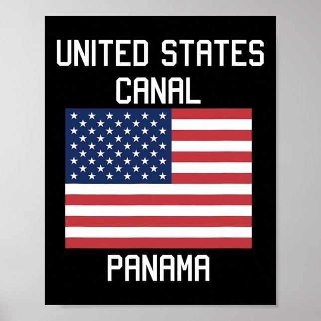 Amerikas förenta stater Kanal Panama Kanal Trump 2 Poster (Framsidan)