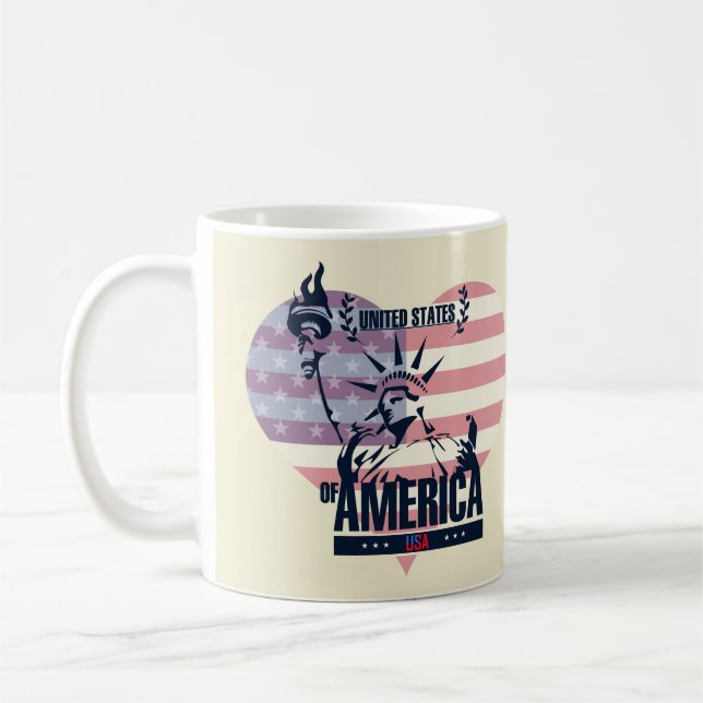 Amerikas förenta stater Liberty Kaffemugg (Vänster)
