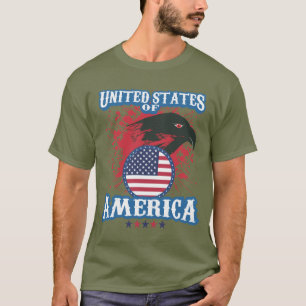 Amerikas förenta stater med Eagle T Shirt