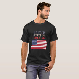 Amerikas förenta stater med Flagga T Shirt