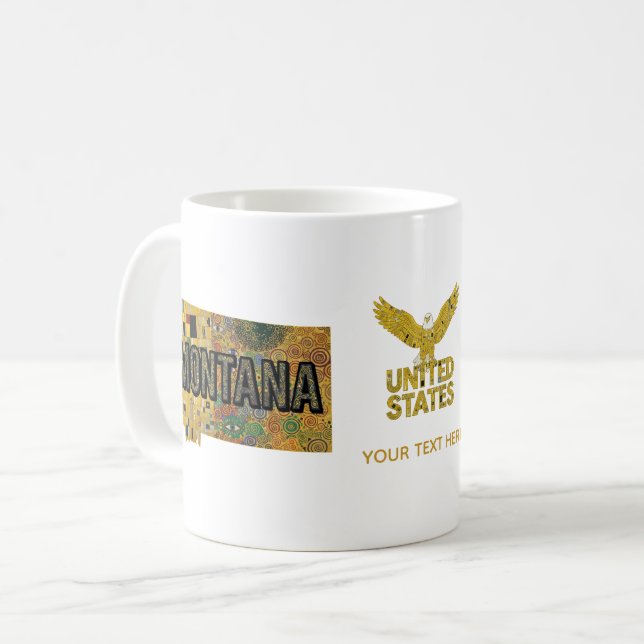 Amerikas förenta stater - Montana Kaffemugg (Framsida vänster)