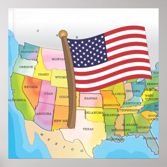 Amerikas förenta stater poster (Framsidan)