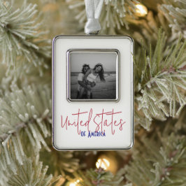 Amerikas Förenta Stater Resa Souvenir Gåva Julgransprydnad