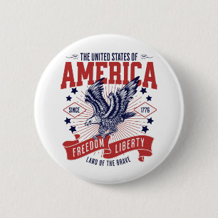 Amerikas förenta stater sedan 1776- 4 juli knapp