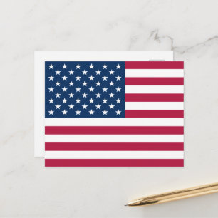 Amerikas förenta stater USA flagga patriotisk Helg Vykort