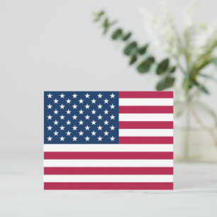 Amerikas förenta stater USA flagga patriotisk Vykort