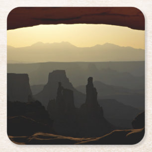 Amerikas förenta stater, Utah, Canyonlands Nationa Underlägg Papper Kvadrat