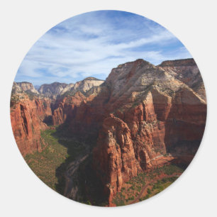 Amerikas förenta stater, Utah, Zion National Park Runt Klistermärke