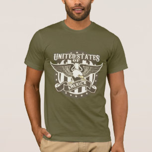 Amerikas förenta stater Vit huvudad havsörn Patrio T Shirt