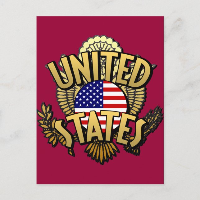 Amerikas förenta stater vykort (Framsida)