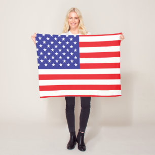 Amerikas förenta staters Flagga Fleecefilt