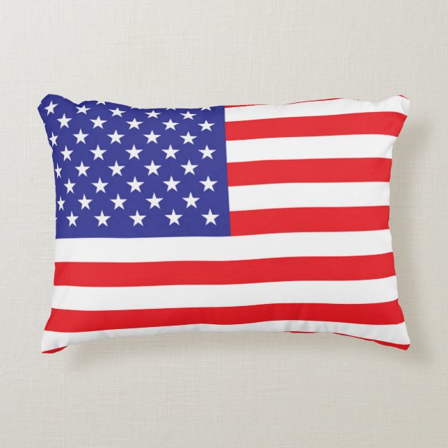 Amerikas förenta staters Flagga Prydnadskudde (Framsidan)