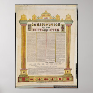 Amerikas förenta staters konstitution poster