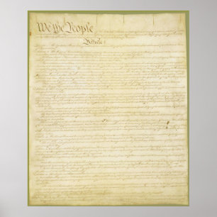 Amerikas förenta staters konstitution poster