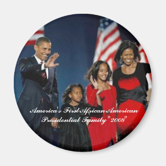 Amerikas första afrikanska amerikanska president.. magnet