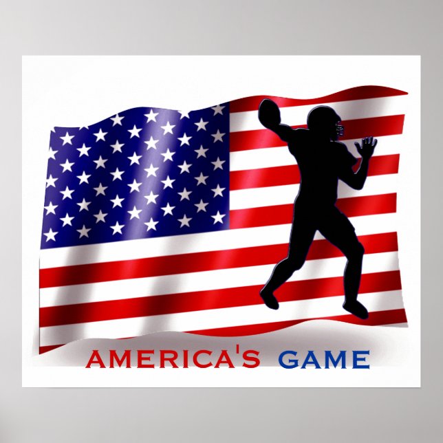 AMERIKAS GAME POSTER (Framsidan)