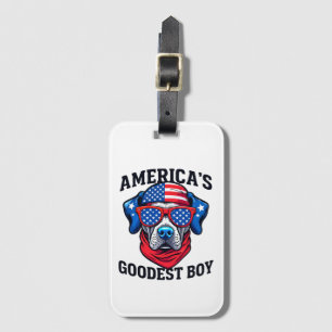 Amerikas Godaste Pojke Hund Bagagebricka