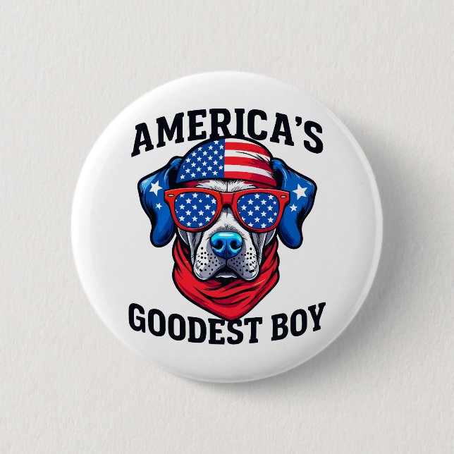Amerikas Goodest Boy Hund Knapp (Framsida)