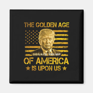 Amerikas guldålder är över oss Roligt Trump G Magnet