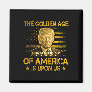 Amerikas guldålder är över oss Roligt Trump G Magnet