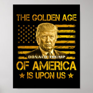Amerikas guldålder är över oss Roligt Trump G Poster