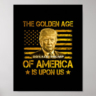 Amerikas guldålder är över oss Roligt Trump G Poster