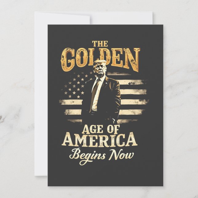 Amerikas guldålder börjar nu Trump 4:e Inbjudningar (Framsida)