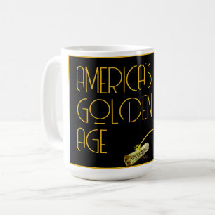 Amerikas gyllene ålder kaffemugg