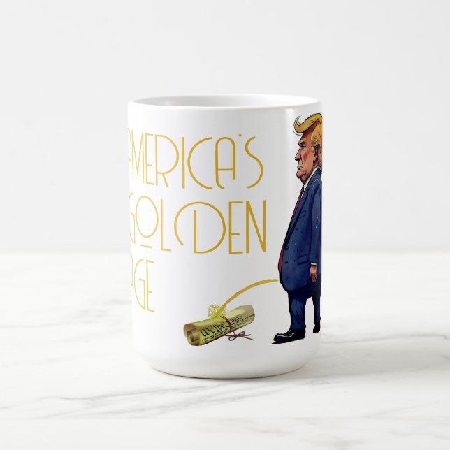 Amerikas gyllene ålder kaffemugg (Center)