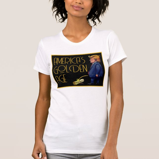 Amerikas gyllene ålder t shirt (Framsida)