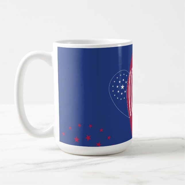 Amerikas hjärta (Star) Kaffemugg (Vänster)