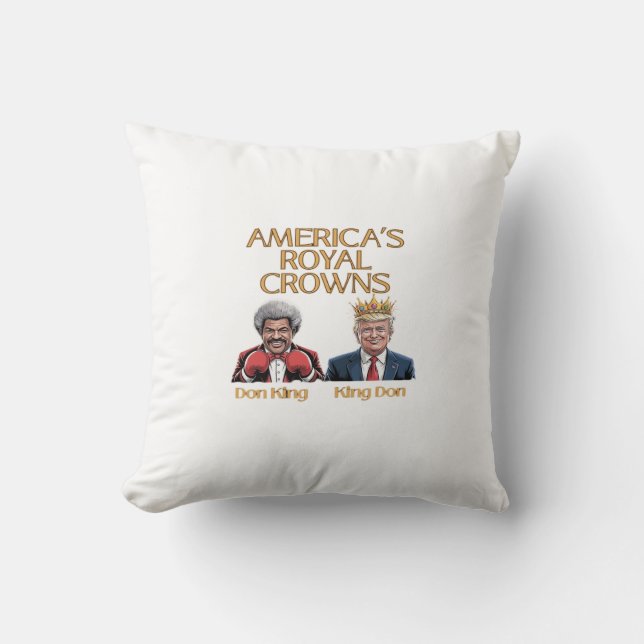 Amerikas kronor och Don-grafik Kudde (Framsida)