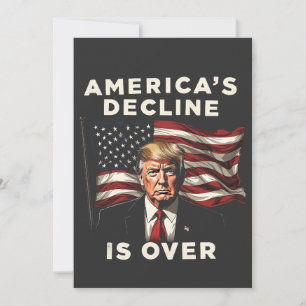 Amerikas nedgång är över Trump Patriotisk Amerikan Inbjudningar
