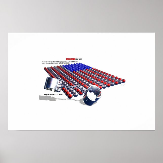 Amerikas nya KRIG Poster (Framsidan)