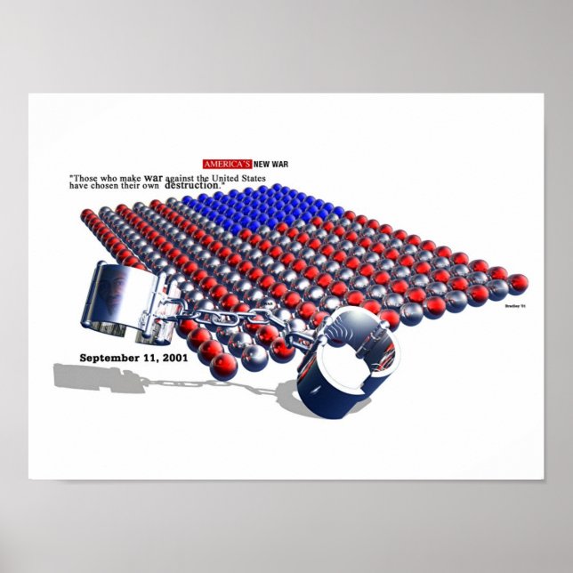 Amerikas nya KRIG Poster (Framsidan)