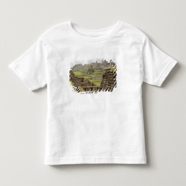 Amerikas, Peru, Machu Picchu. Den forntida Tee Shirt (Framsida)