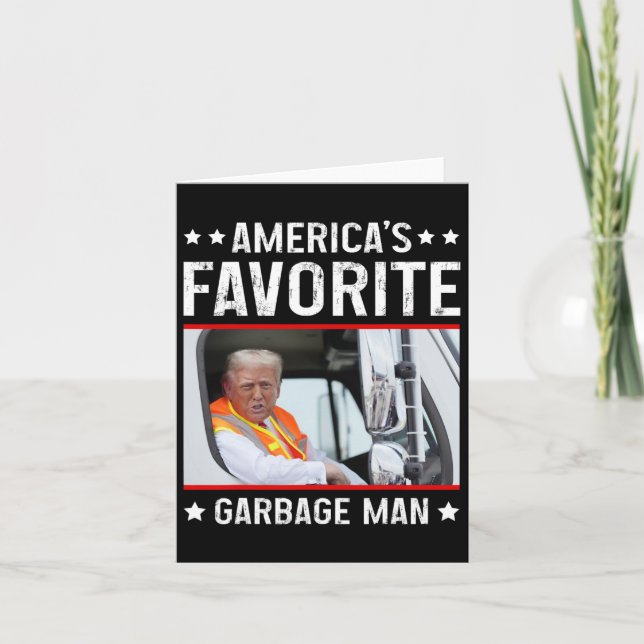 Amerikas roligaste soptrubbförare Trump soptrubb Kort (Framsida)
