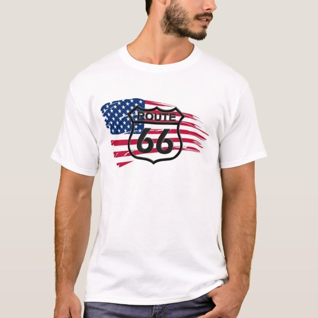 Amerikas Route 66 Tröja (Framsida)