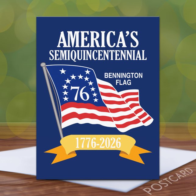 Amerikas semikvartsjubileum 1776-2026 USA 250 Vykort (America Postcard - 250 Celebration)