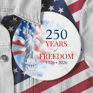 Amerikas semikvinkeljubileum 250 år av frihet knapp