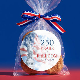 Amerikas Semikvinkentil 250 År Frihet Runt Klistermärke