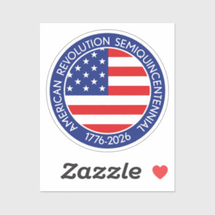 Amerikas semikvinsentiljubileum 1776-2026 USA 250  Klistermärken