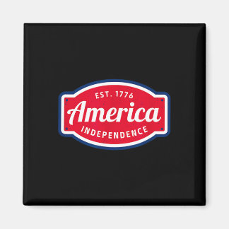 Amerikas självständighet 1776 4 juli magnet