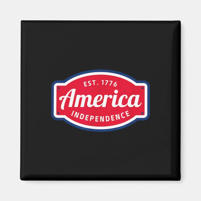 Amerikas självständighet 1776 4 juli magnet (Framsidan)