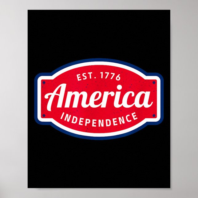 Amerikas självständighet 1776 4 juli poster (Framsidan)