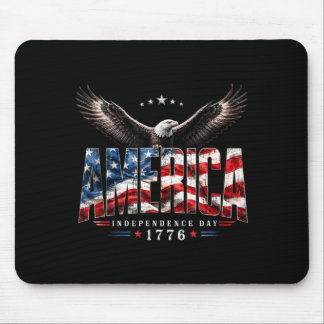 Amerikas självständighetsdag 1776 Vit Huvad Örn Fj Musmatta