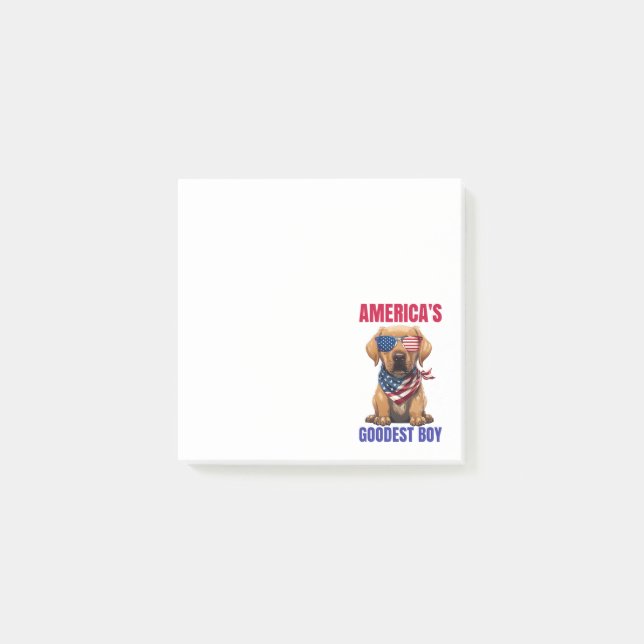 Amerikas snällaste Labrador Post-it Block (Framsida)