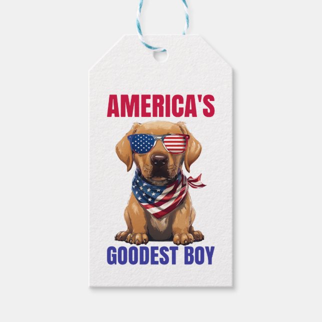 Amerikas snällaste Labrador Presentetikett (Framsidan)