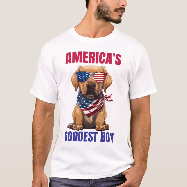 Amerikas snällaste Labrador T Shirt (Framsida)