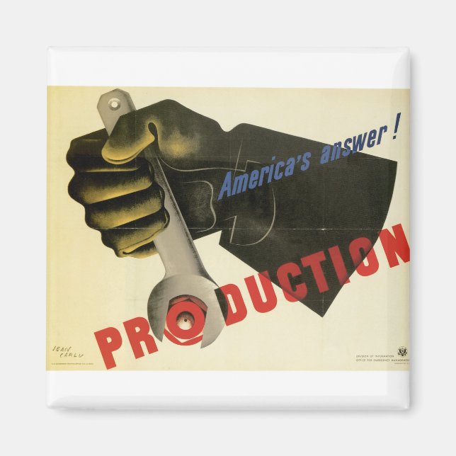 Amerikas svar! Produktion Magnet (Framsidan)